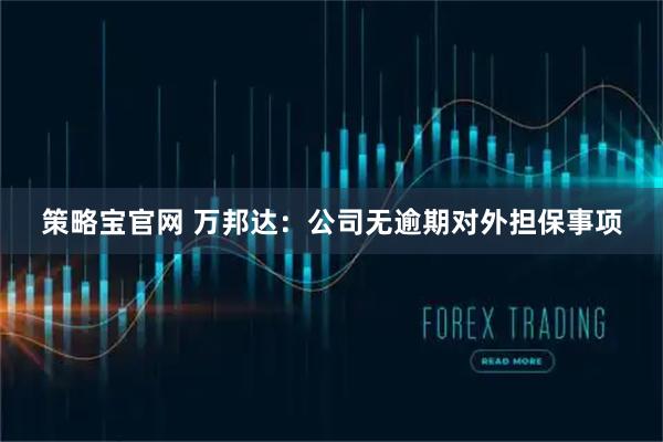策略宝官网 万邦达：公司无逾期对外担保事项